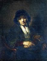 Portrait of an old woman.