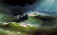 The Ship "Empress Maria" Caught in a Storm
