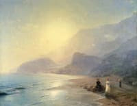 Pushkin and Countess Raevskaya by the sea near Gurzuf and Partenit