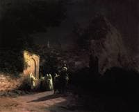 A Moonlit Night. At the Well