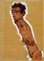 Male Nude in Profile Facing Left