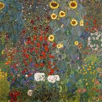 Farm Garden with Sunflowers