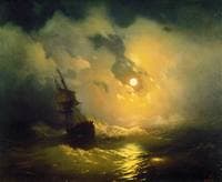 Tempest on the Sea at Night