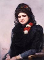 Mujer con mantilla