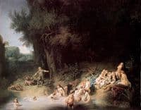 Diana Bathing with her Nymphs with the Stories of Actaeon and Calisto