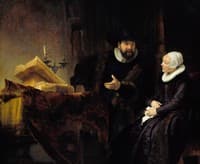 Double Portrait of Cornelisz Claesz Anslo and his Wife Aeltje Gerritsdr Schouten