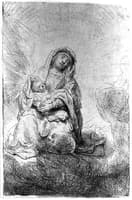 Madonna and Child in the Clouds