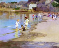 Children Playing at the Beach