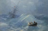Shipwreck in the Stormy Sea