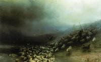 Sheep Caught in a Storm