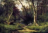 Woodland Landscape with Herons