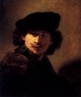 Self Portrait in a Cap and a Fur-Trimmed Cloak
