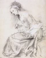 A Seated Female Nude as Susanna