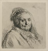 Bust of an Old Woman, Rembrandt's Mother