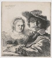 Rembrandt with his Wife