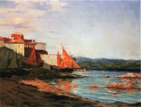 La pointe du port à Saint-Tropez