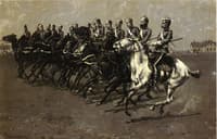 The Canadian Mounted Police on a "Musical Ride' - "Charge"