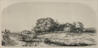 An Arched Landscape with a Flock of Sheep