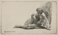 An Academical Figure Seated on the Ground
