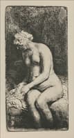 A Woman with her Feet in the Water