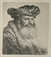 An Old Man, Wearing a Rich Velvet Cap