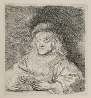 A Man Playing Cards