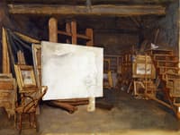 An Artist in His Studio
