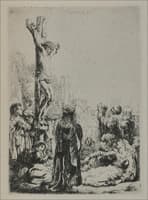 The Crucifixion; a Square Small Plate
