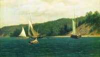 Catboats Entering Port Jefferson Harbor, Long Island