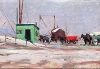 Noontime on the Docks, Hudson River and 85th Street