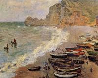 Beach at Etretat