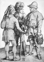 Three Peasants in Conversation