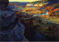 Bluffs on the Guadalupe River, 17 Miles above Kerryville Texas