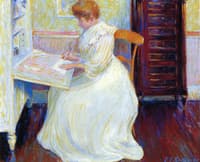 Martha at Her Desk