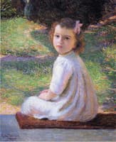 Girl with a Pink Bow