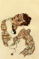 Self-Portrait with Checkered Shirt