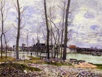 Flood at Moret-sur-Loing