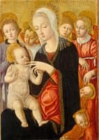 Madonna and Child with Angels and Cherubi