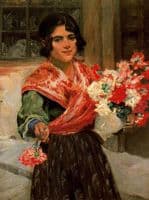 Muchacha con Flores
