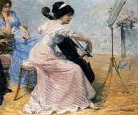 Mujer tocando el Violonchelo