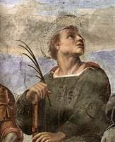 La Disputa (detail 5) (Stanza della Segnatura)
