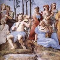 The Parnassus (detail 10) (Stanza della Segnatura)