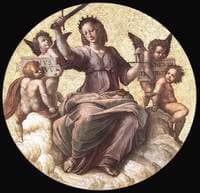 Justice (ceiling tondo) (Stanza della Segnatura)