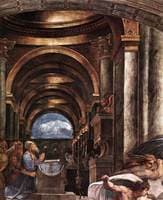 The Expulsion of Heliodorus from the Temple (detail 2) (Stanza di Eliodoro)