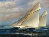 America's Cup Racing, RESOLUTE and SHAMROCK IV