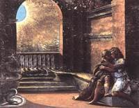 Isaac and Rebecca Spied upon by Abimelech (Loggia on the second floor, Palazzi Pontifici, Vatican)