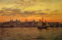 Boston Harbor at Sunset