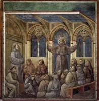 Legend of St Francis: 18. Apparition at Arles (Upper Church, San Francesco, Assisi)