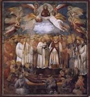 Legend of St Francis: 20. Death and Ascension of St Francis (Upper Church, San Francesco, Assisi)