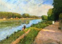 Sur la rive du fleuve, le dimanche